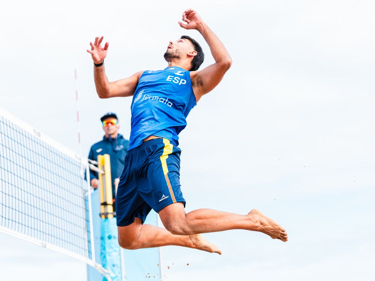 Álvaro compitiendo